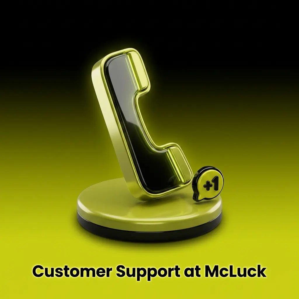 McLuck customer support channels including live chat, email, and help center for US players available 24/7