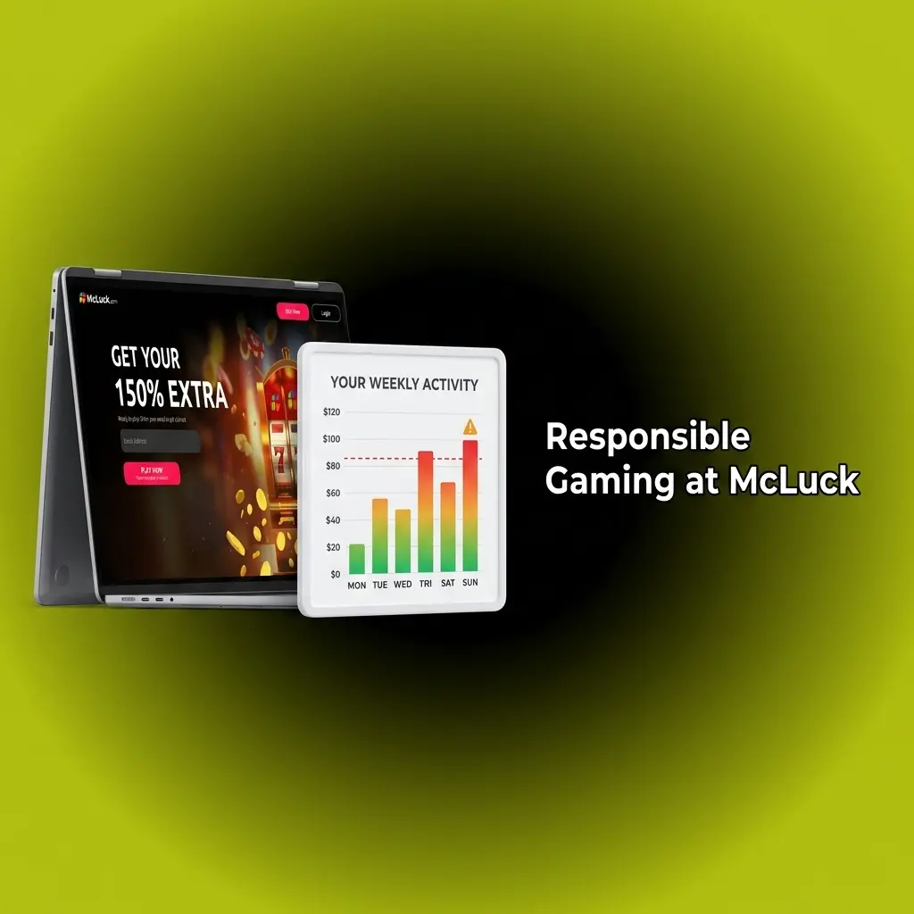 McLuck responsible gaming tools including deposit limits, self-exclusion, session reminders, and helpline resources for US players